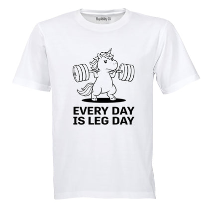Leg Day Unicorn - Adults - T-Shirt - BuyAbility South Africa