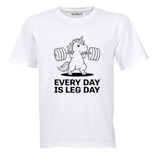 Leg Day Unicorn - Adults - T-Shirt - BuyAbility South Africa