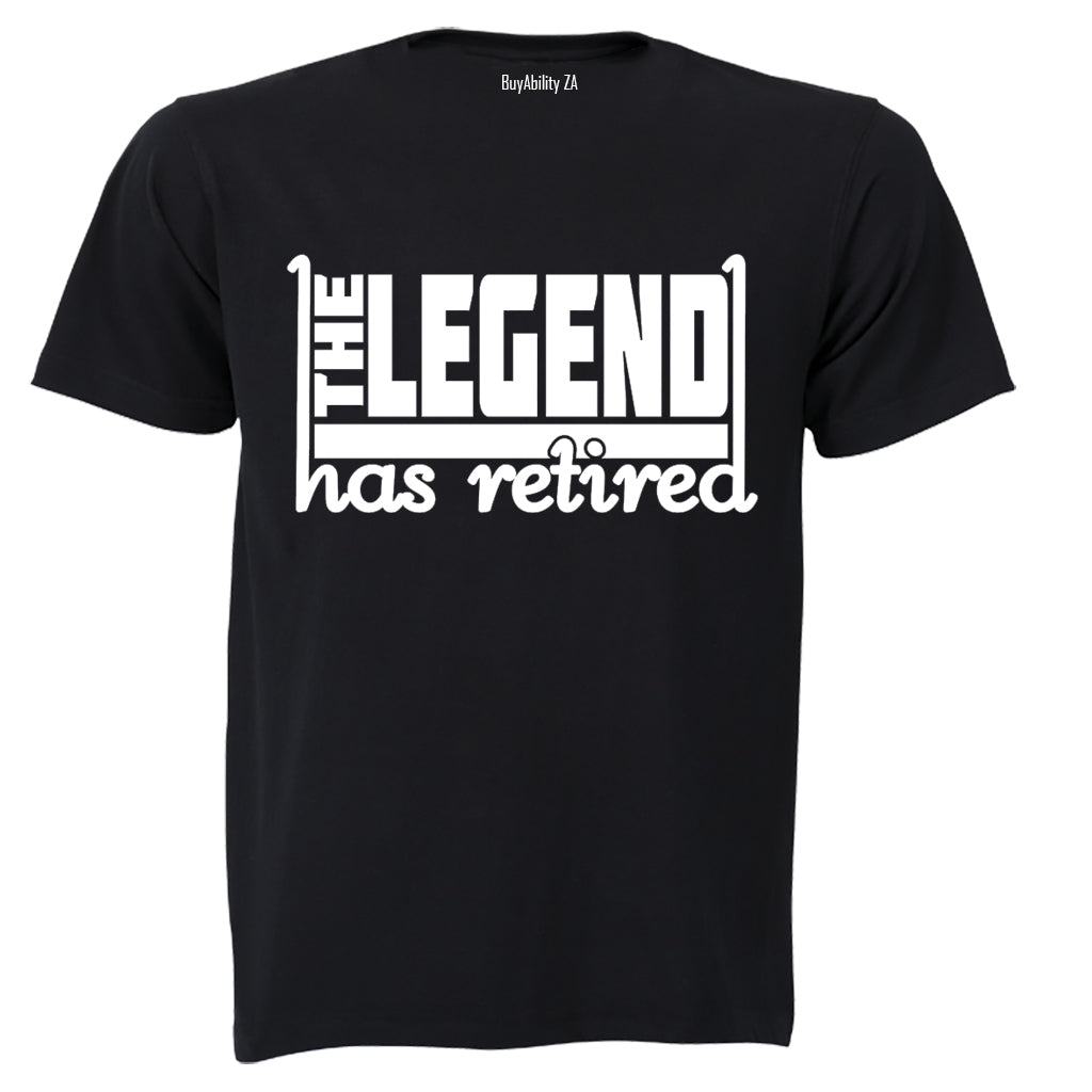 Legend Has Retired - Adults - T-Shirt - BuyAbility