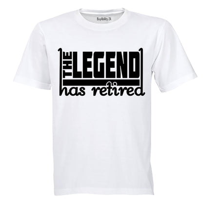 Legend Has Retired - Adults - T-Shirt - BuyAbility