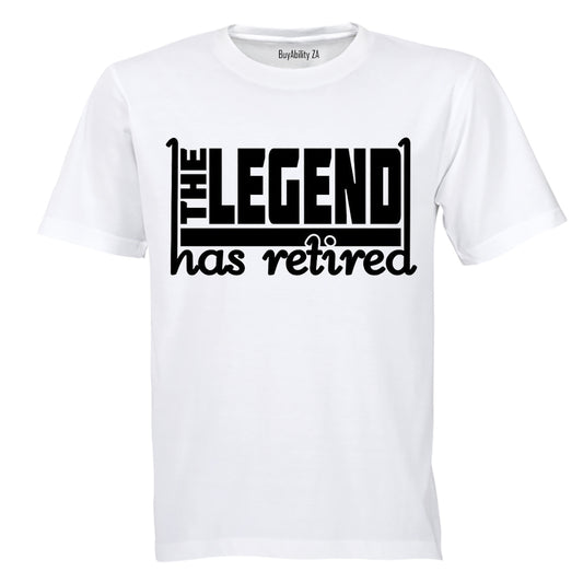 Legend Has Retired - Adults - T-Shirt - BuyAbility