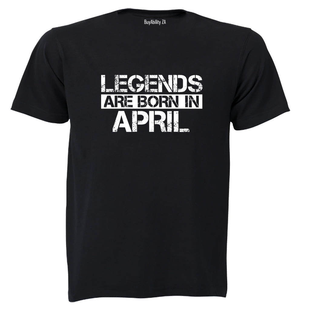 Legends Are Born in APRIL - Kids T-Shirt - BuyAbility South Africa