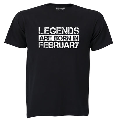 Legends Are Born in FEBRUARY - Kids T-Shirt - BuyAbility South Africa