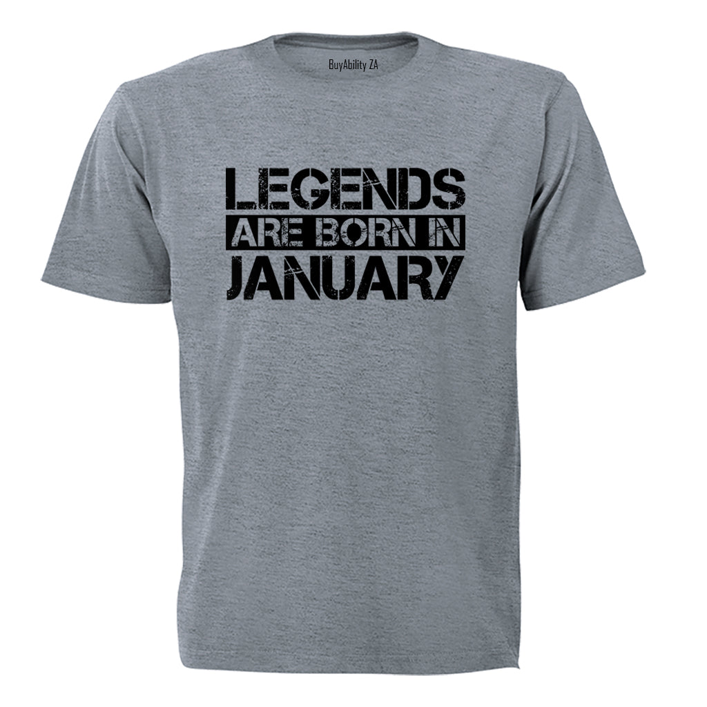 Legends Are Born in JANUARY - Kids T-Shirt - BuyAbility South Africa