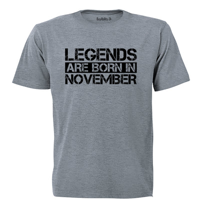 Legends Are Born in NOVEMBER - Kids T-Shirt - BuyAbility South Africa
