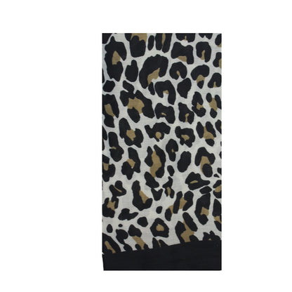 Leopard Print - Brown & Black Scarf