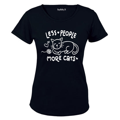 Less People - More Cats - Ladies - T-Shirt