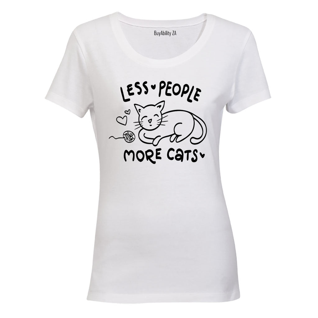 Less People - More Cats - Ladies - T-Shirt