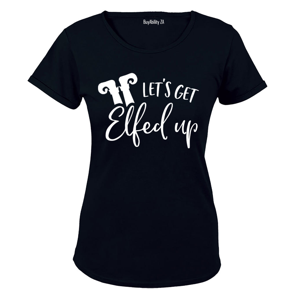 Let's Get Elfed - Christmas - Ladies - T-Shirt