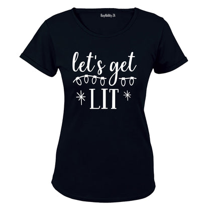 Let's Get Lit - Christmas Lights - Ladies - T-Shirt