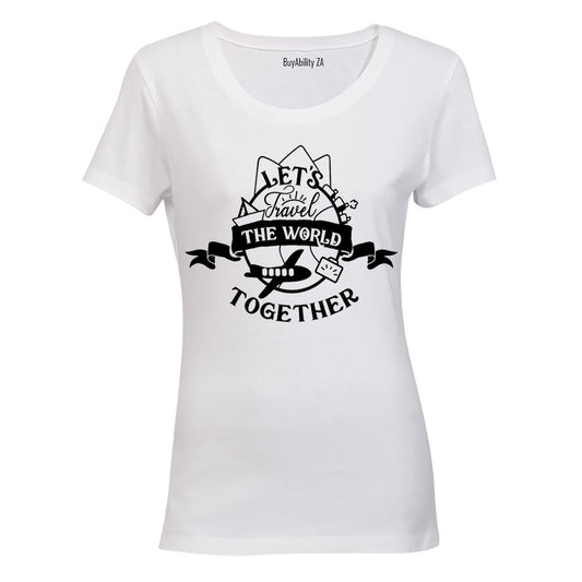 Let's Travel The World - Ladies - T-Shirt - BuyAbility