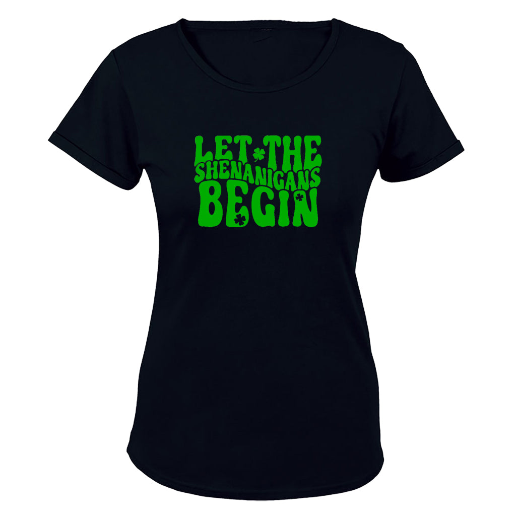 Let The Shenanigans Begin - St. Patricks Day - Ladies - T-Shirt - BuyAbility South Africa