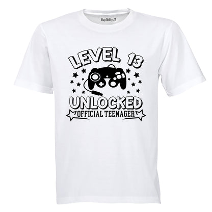 Level 13 Unlocked - Kids T-Shirt - BuyAbility
