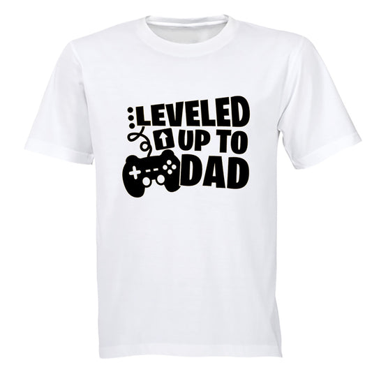 Leveled Up To Dad - Adults - T-Shirt - BuyAbility South Africa