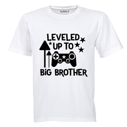 Leveled Up To Big Brother - Kids T-Shirt
