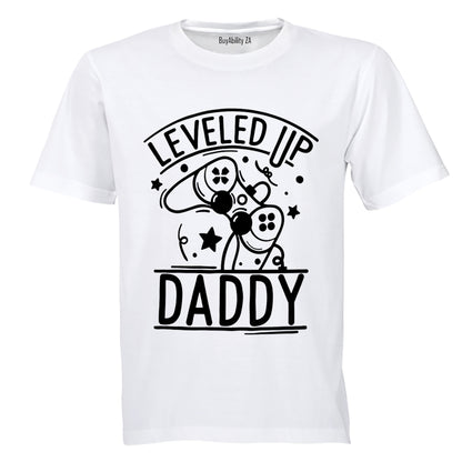 Leveled Up To Daddy - Gamer - Adults - T-Shirt
