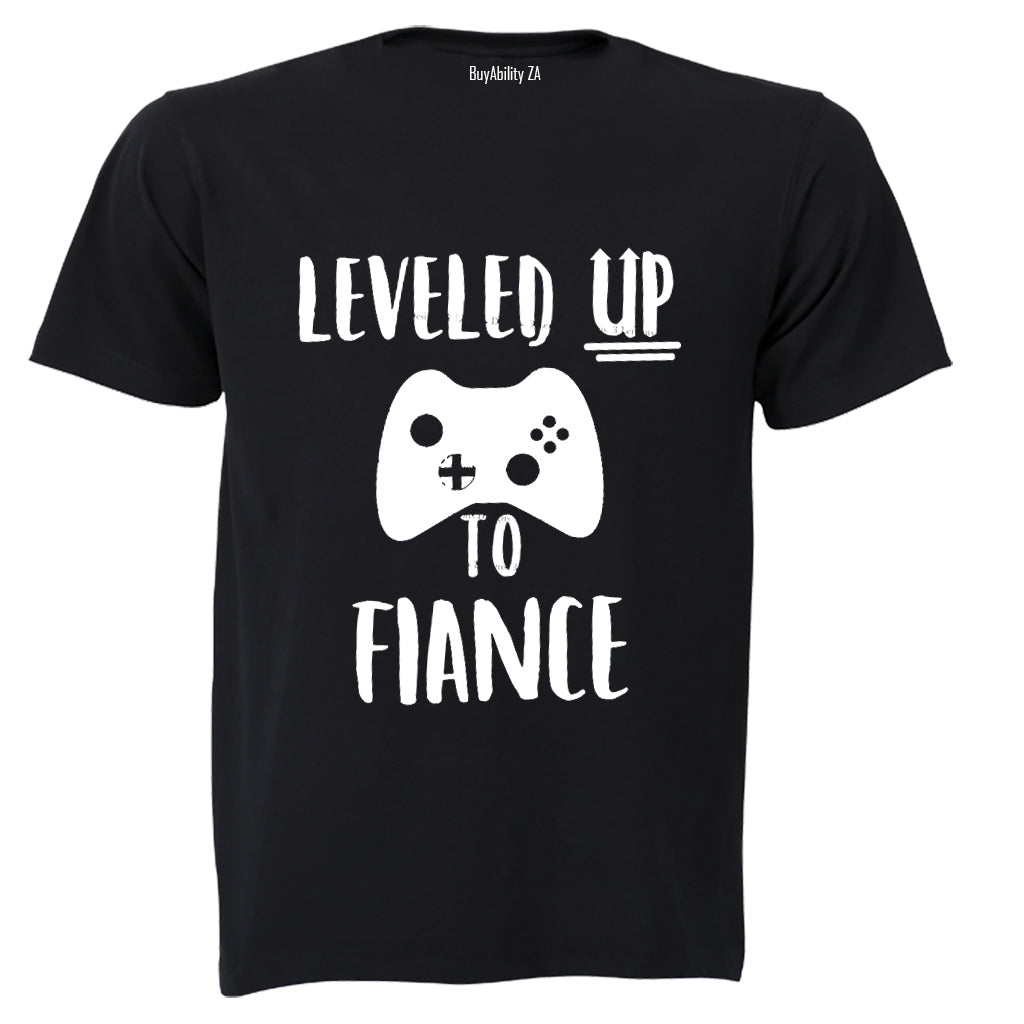 Leveled Up To Fiance - Adults - T-Shirt