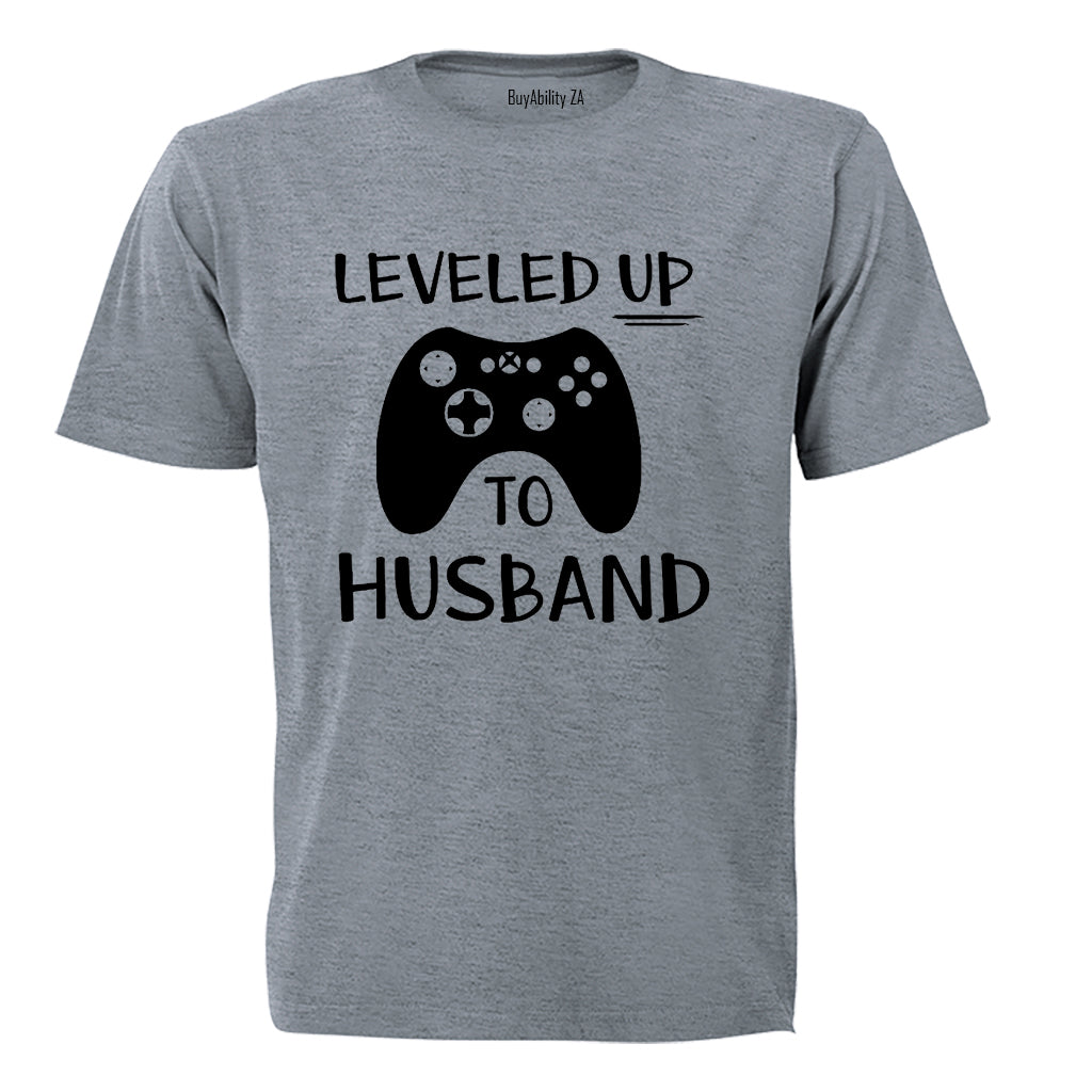 Leveled Up To Husband - Gamer - Adults - T-Shirt