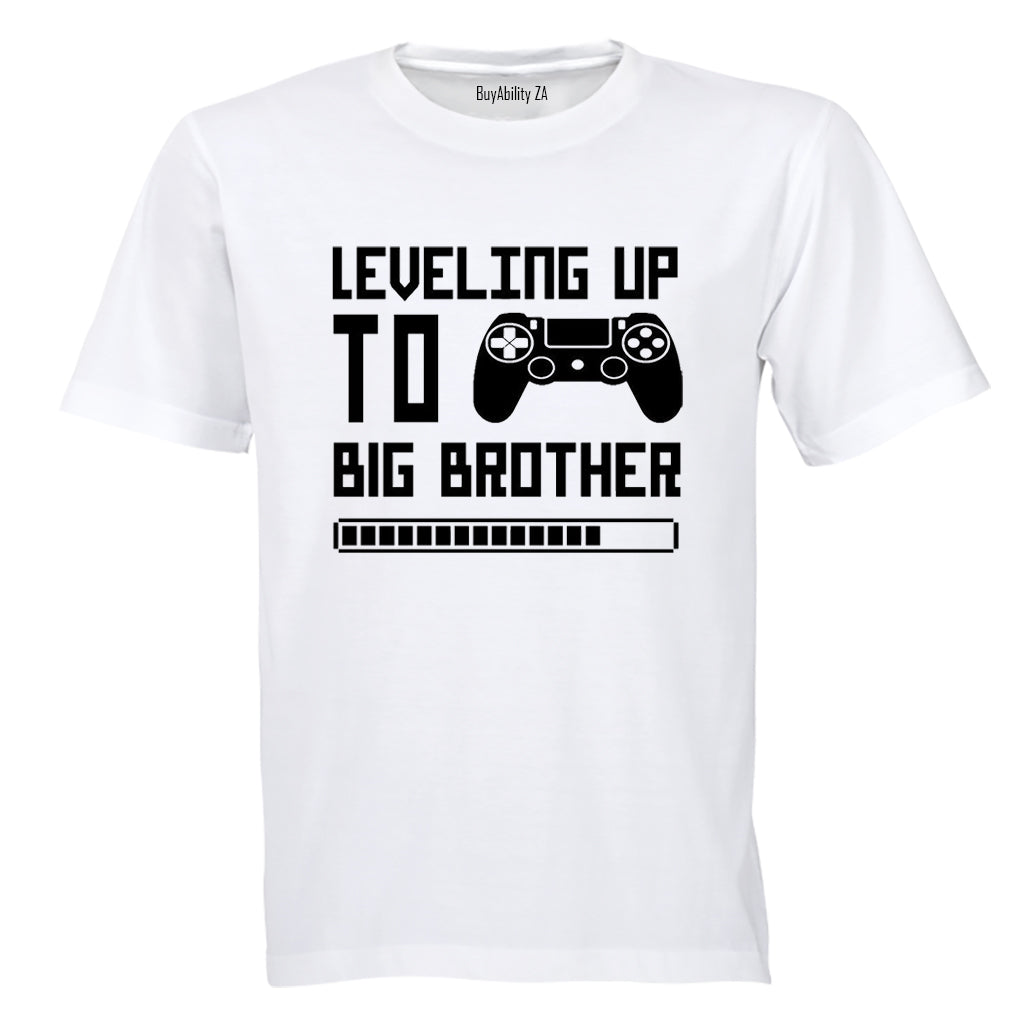 Leveling Up To Big Brother - Kids T-Shirt - BuyAbility South Africa