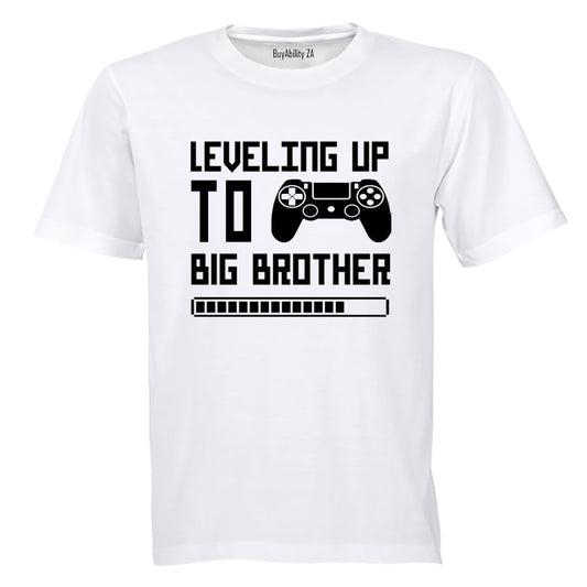 Leveling Up To Big Brother - Kids T-Shirt - BuyAbility South Africa