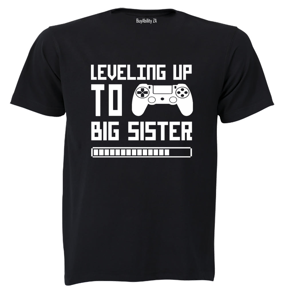 Leveling Up To Big Sister - Kids T-Shirt - BuyAbility South Africa