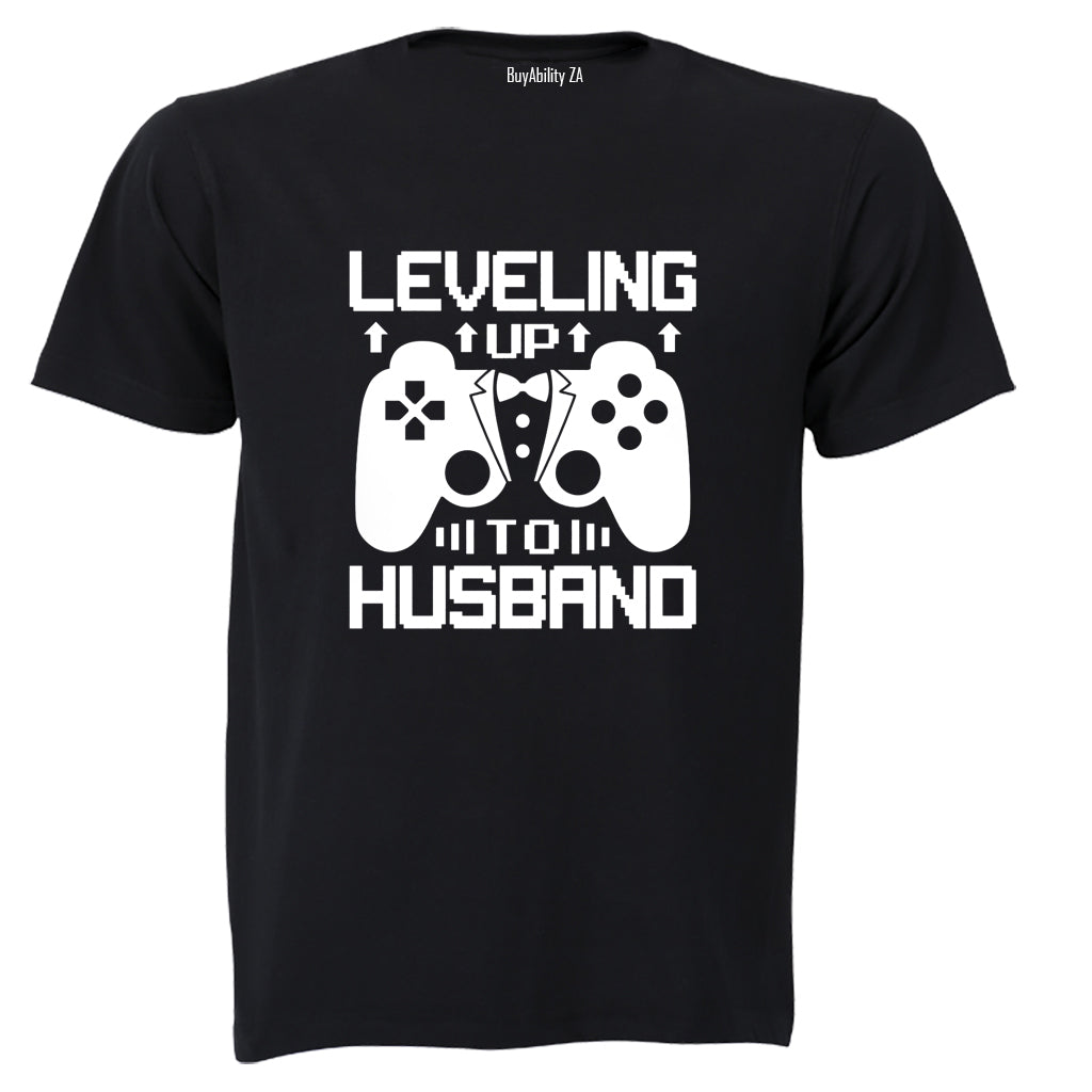 Leveling Up To Husband - Adults - T-Shirt