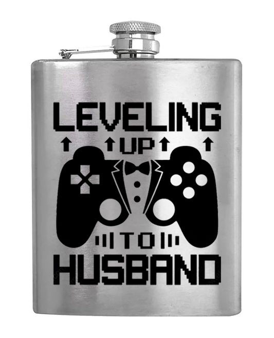 Leveling Up To Husband - Hip Flask - BuyAbility South Africa