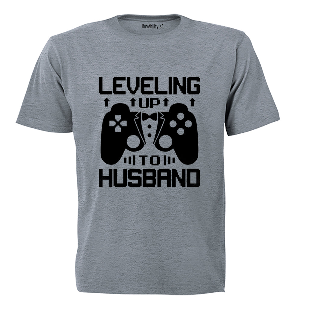 Leveling Up To Husband - Adults - T-Shirt