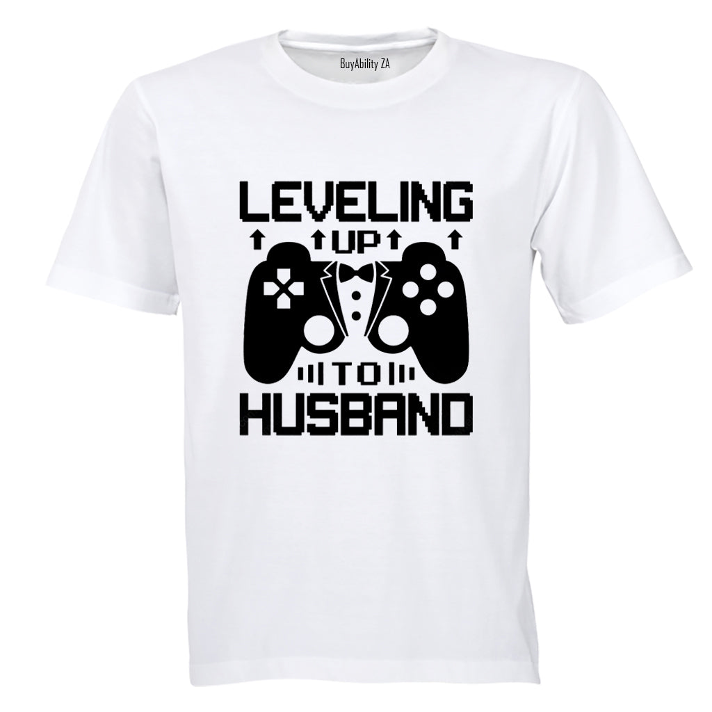 Leveling Up To Husband - Adults - T-Shirt