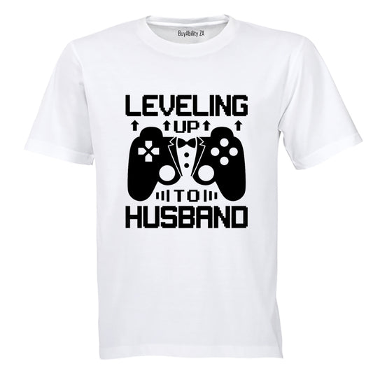 Leveling Up To Husband - Adults - T-Shirt