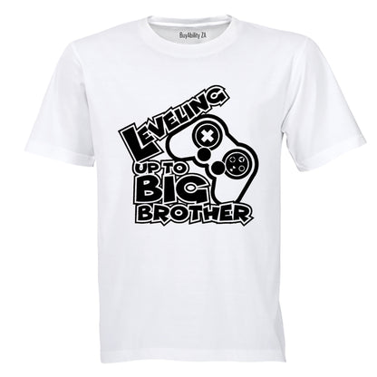 Leveling Up To Big Brother - Kids T-Shirt
