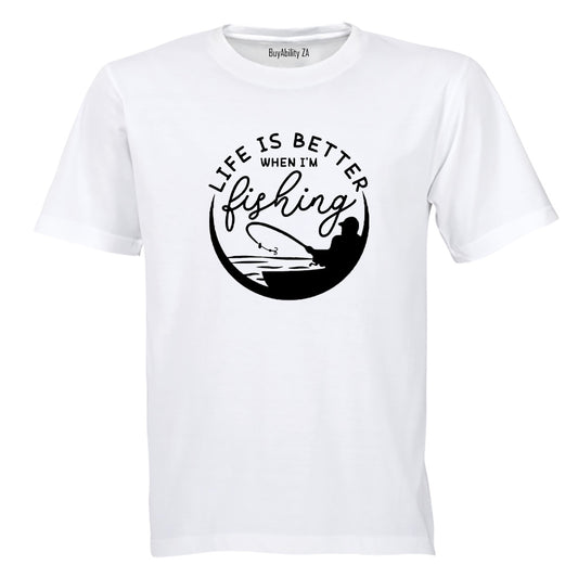 Life is Better Fishing - Adults - T-Shirt - BuyAbility South Africa