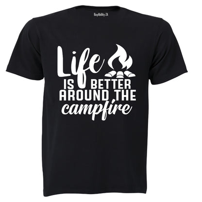 Life is Better Around a Camp Fire - Kids T-Shirt