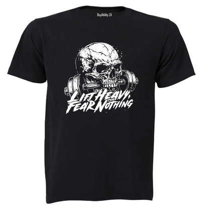 Lift Heavy Fear Nothing - Adults - T-Shirt - BuyAbility South Africa