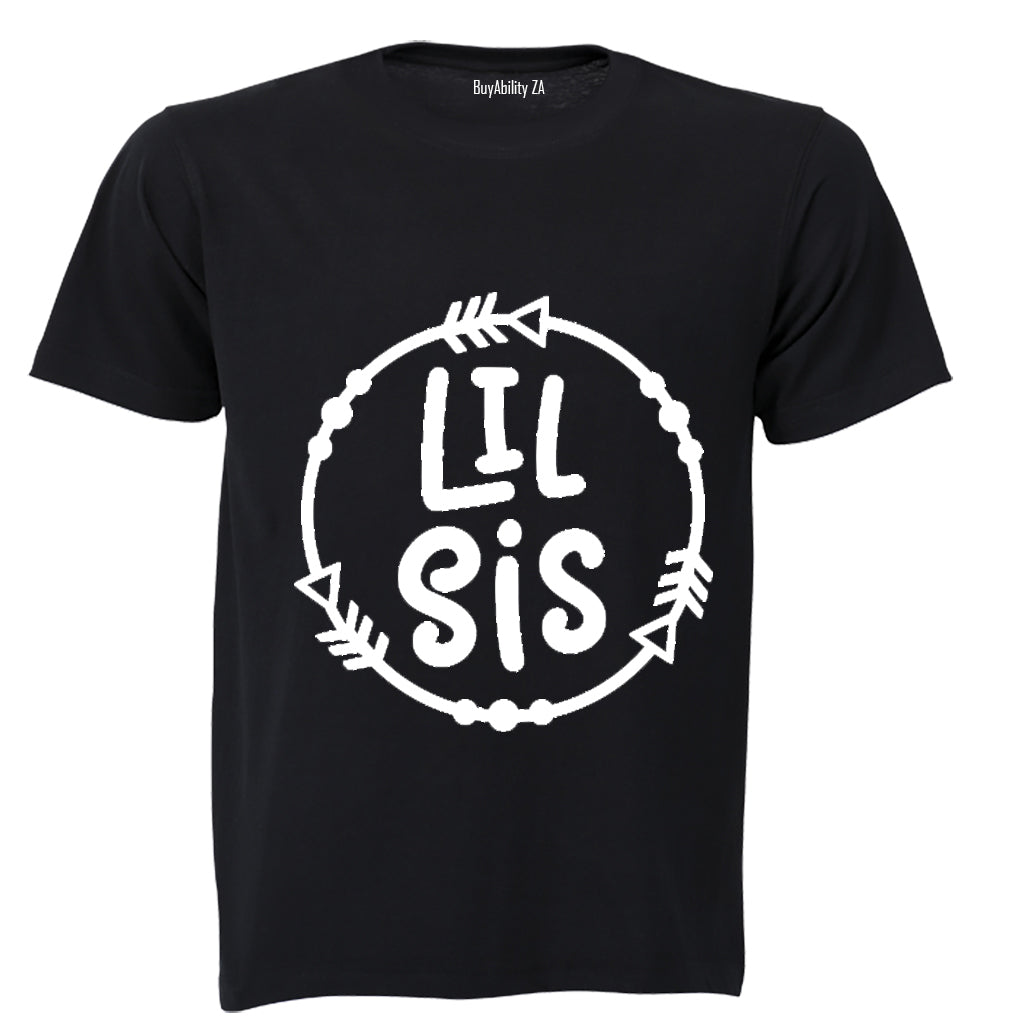 Lil Sis - Circular Design - Kids T-Shirt - BuyAbility