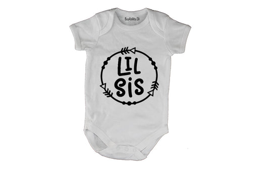 Lil Sis - Circular Design - Baby Grow