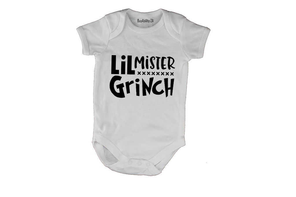 Lil Mister Grinch - Christmas - Baby Grow
