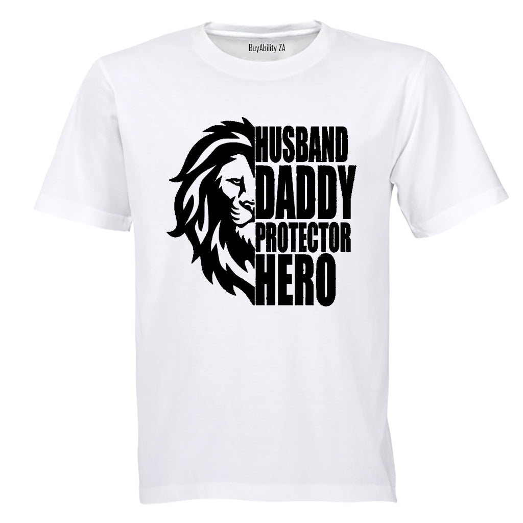 Lion - Husband. Daddy - Adults - T-Shirt