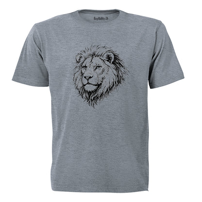 Lion Sketch - Adults - T-Shirt - BuyAbility South Africa