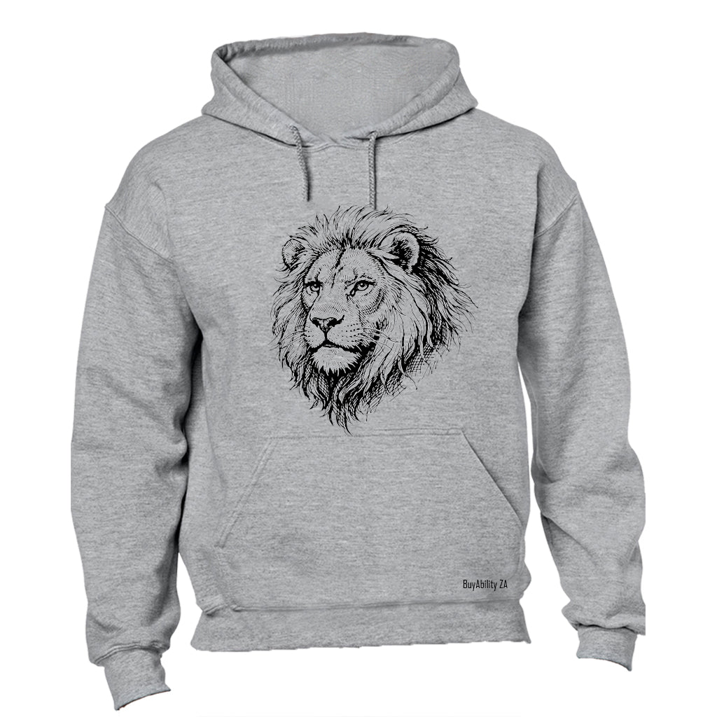 Lion Sketch - Hoodie - BuyAbility South Africa