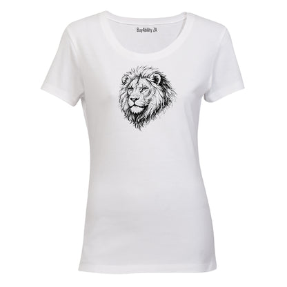 Lion Sketch - Ladies - T-Shirt - BuyAbility South Africa