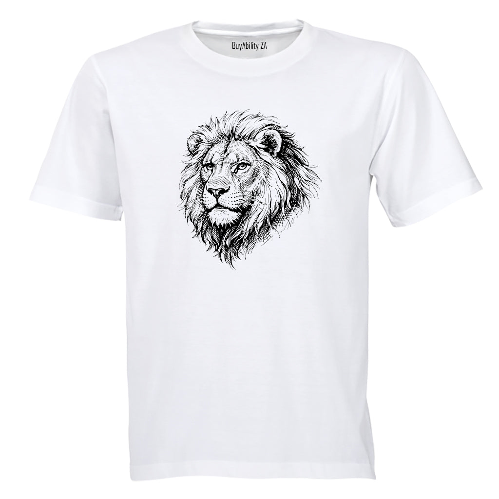 Lion Sketch - Adults - T-Shirt - BuyAbility South Africa
