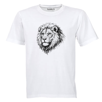 Lion Sketch - Adults - T-Shirt - BuyAbility South Africa