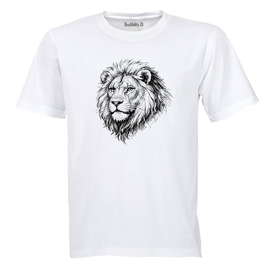 Lion Sketch - Adults - T-Shirt - BuyAbility South Africa