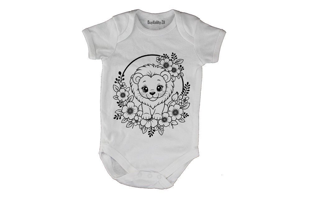 Lion Wreath - Baby Grow - BuyAbility South Africa