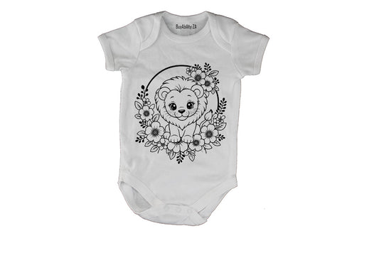 Lion Wreath - Baby Grow - BuyAbility South Africa