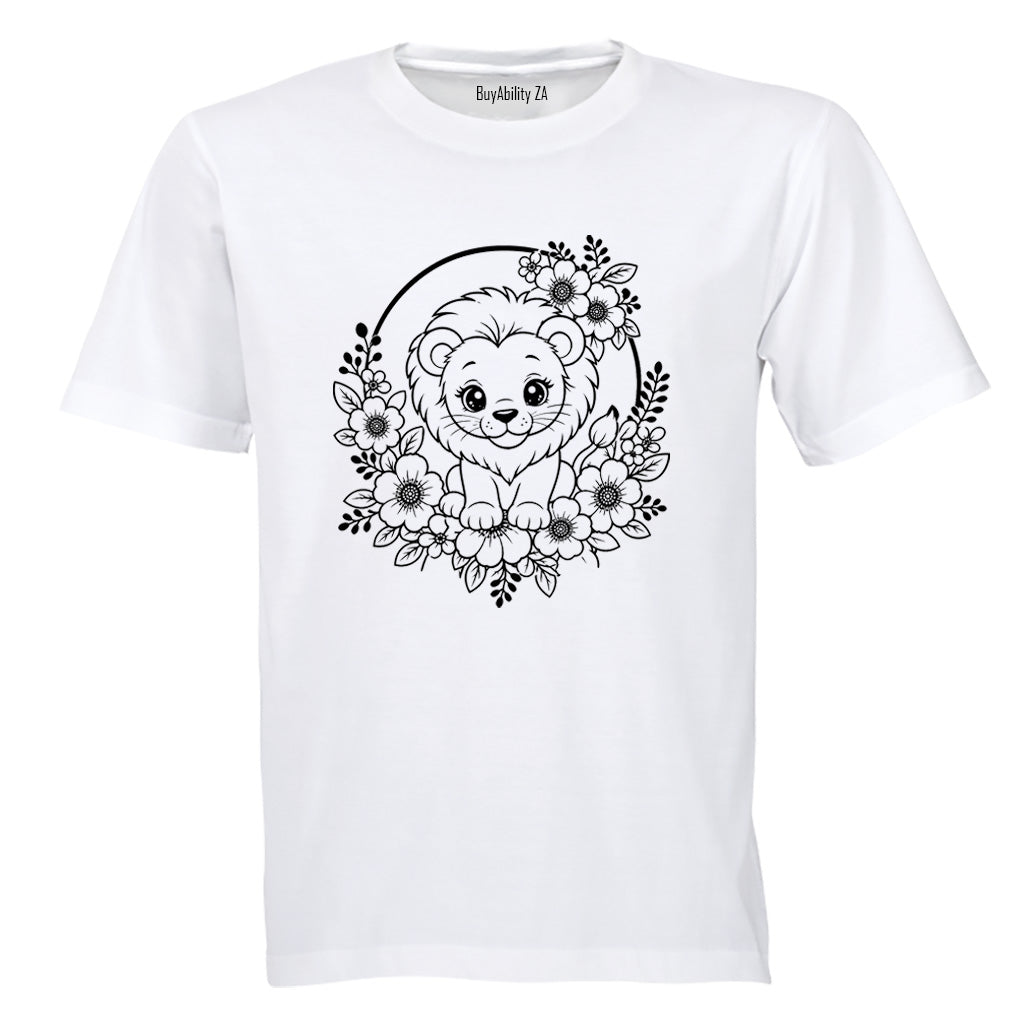 Lion Wreath - Kids T-Shirt - BuyAbility South Africa