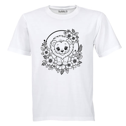 Lion Wreath - Kids T-Shirt - BuyAbility South Africa
