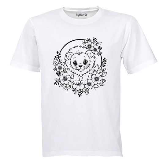 Lion Wreath - Kids T-Shirt - BuyAbility South Africa