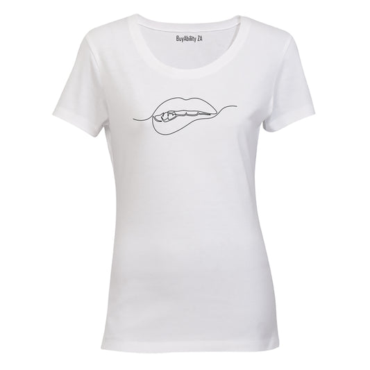 Lip Illustration - Ladies - T-Shirt - BuyAbility South Africa